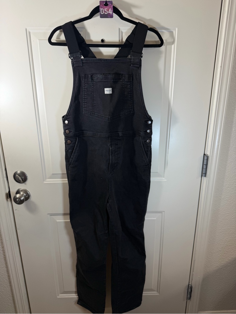 Ripton & Co Black Denim Overalls Men’s Size Small 054